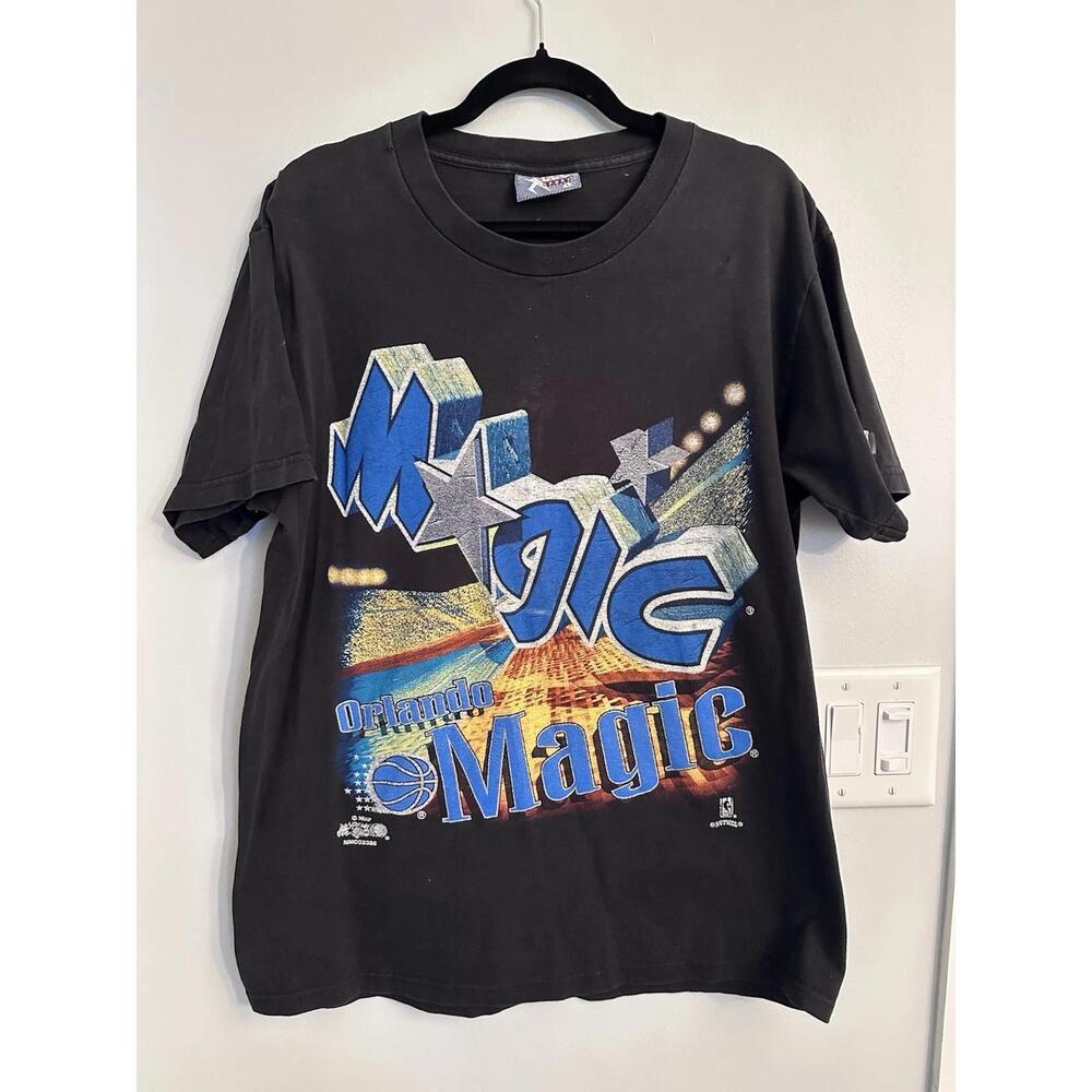 Rare 90S Nutmeg Design Orlando Magic Rare T Shirt Size L Made In Usa